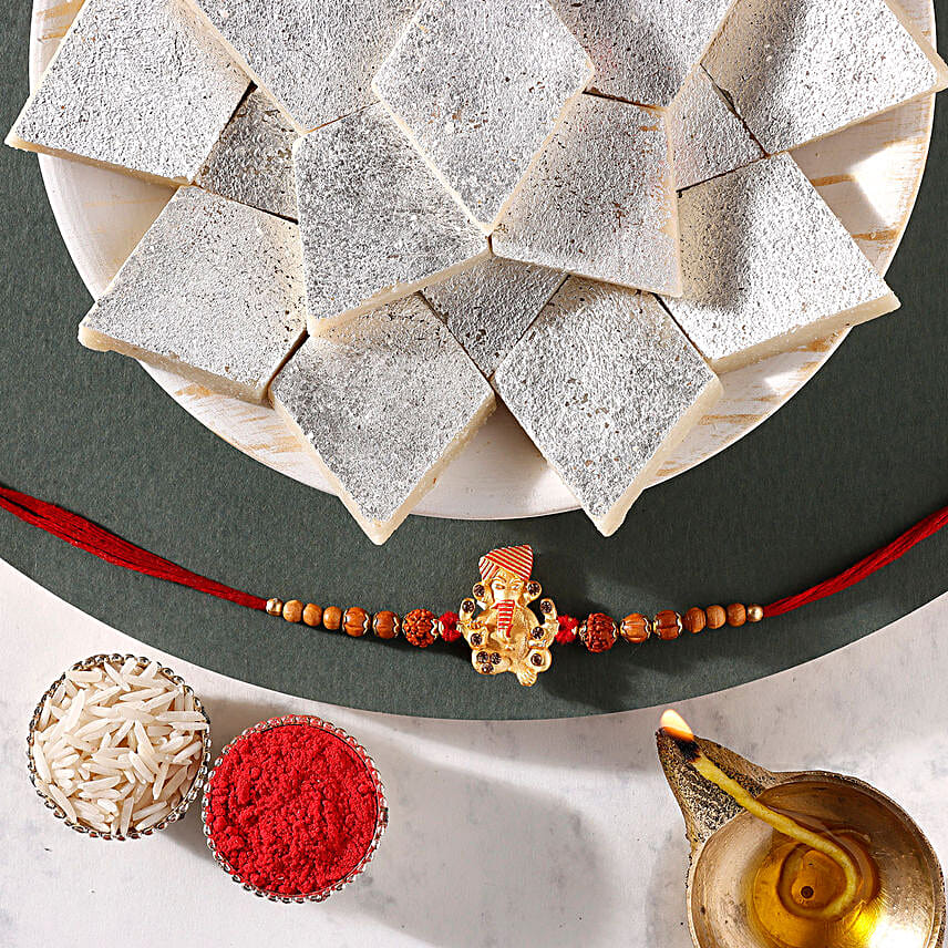 Sneh Antique Rakhi & Kaju Katli