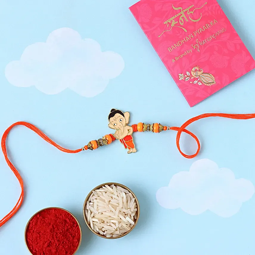 Sneh Bal Ganesha Rakhi N Toy Car Gift