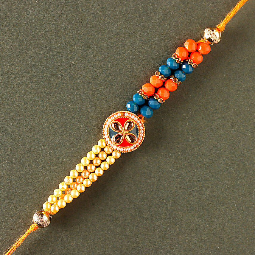 Sneh Designer Beads Rakhi & Cashews