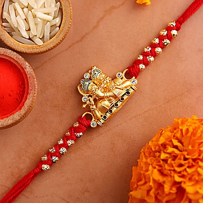 Sneh Golden Krishna Rakhi N Besan Laddoo