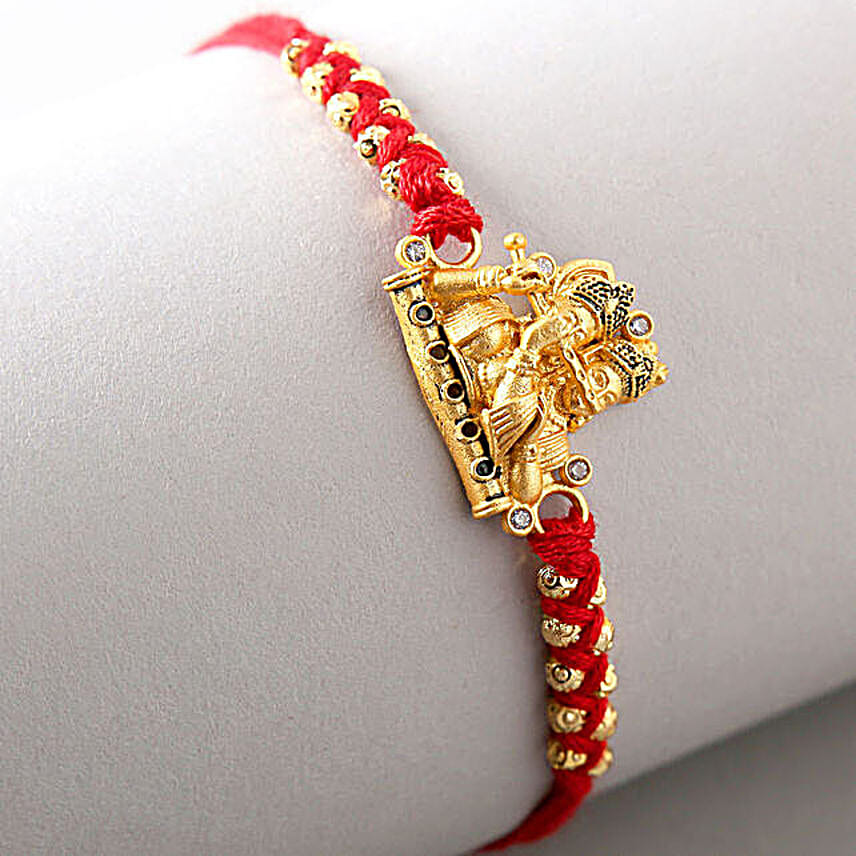 Sneh Golden Krishna Rakhi N Kaju Roll