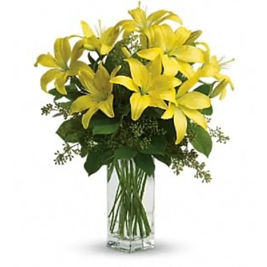 Sunny Asiatic Lilies Bouquet
