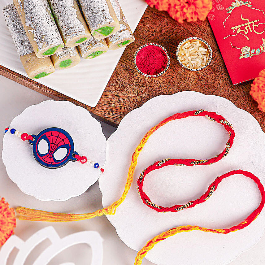 Superhero Strength N Purity Rakhi Combo
