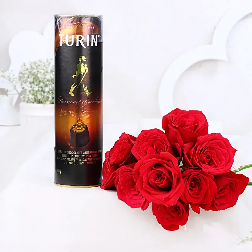 Sweet Symphony Valentine Roses Combo