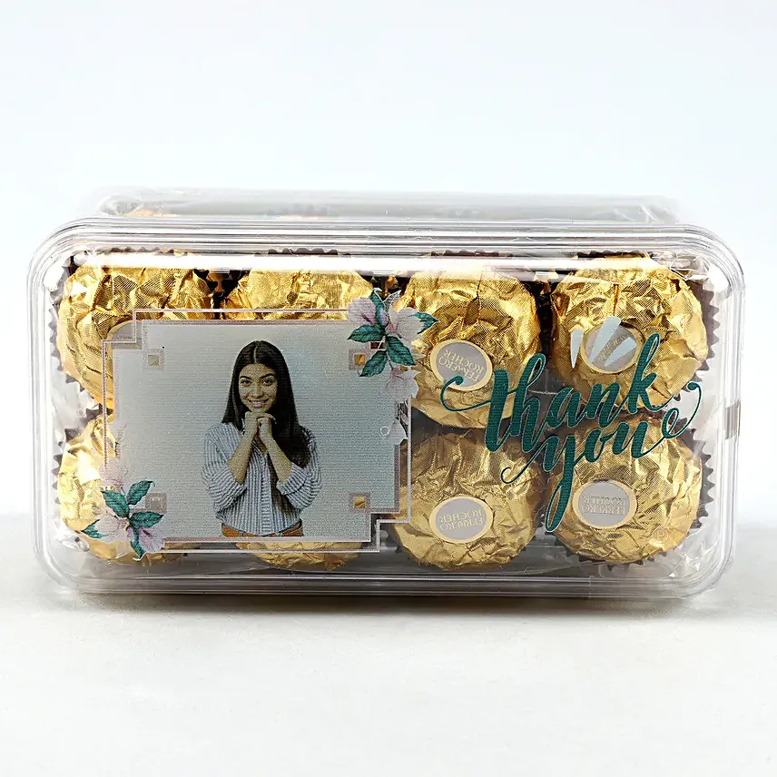 Thank You Personalised Ferrero Rocher Box