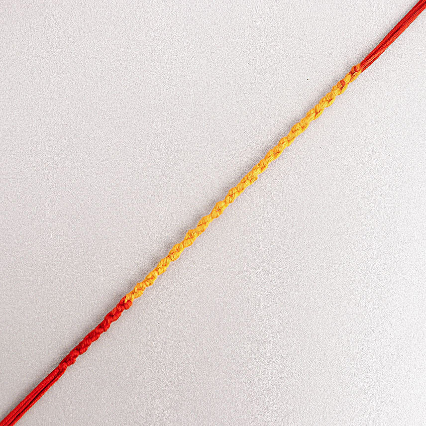 Traditional Mauli Thread Rakhi N Motichoor Laddoo