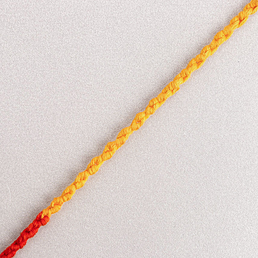 Traditional Mauli Thread Rakhi N Motichoor Laddoo