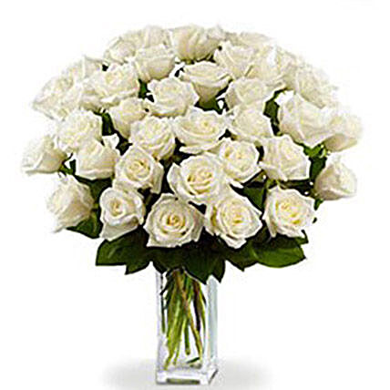 36 White Roses Bouquet:Bouquet Delivery in Canada