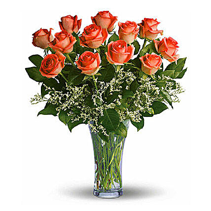 Orange Roses:Canada Flowers