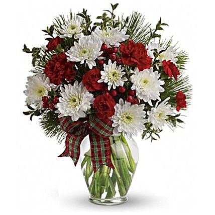 Chrysanthemum Daisies And Carnations Bouquet:Send Carnation Flower to Canada