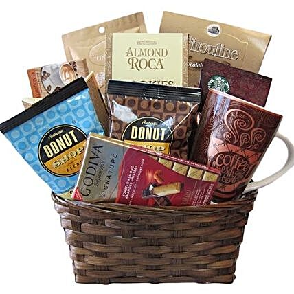 Mocha Classic Gift Basket:Gifts Baskets to Canada