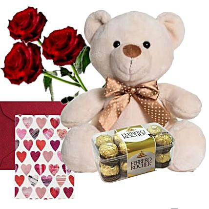 Perfect Love Gift Combo:Send Teddy Day Gifts to Canada