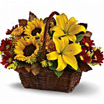 Golden Flower Basket