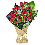 Simply Romantic Bouquet Of 24 Red Roses