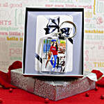 Photo Keychain With A Gift Box