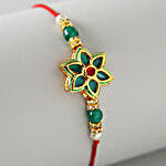 Green Floral Jewellery Rakhi