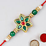 Green Floral Jewellery Rakhi