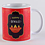 Diwali Wishes Mug And Diyas