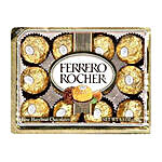 Ferrero Rocher And Flower Diya Combo