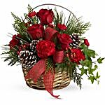Christmas Glory Flower Basket