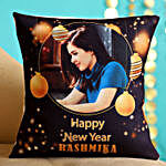 Personalised Happy New Year Cushion Hand Delivery