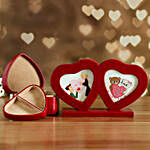 Couple Heart Photo Frame And Jewellery Box