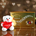 Golden Lindt Chocolate With Love Teddy