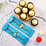 Devotional Kids Rakhi Set And 3 Pcs Ferrero Rocher