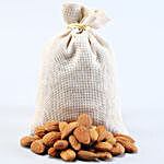 Om And Rudraksha Bracelet Rakhi With Healthy Almonds