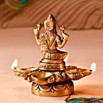 Goddess Lakshmi Brass Diya