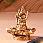 Lord Ganesha Brass Diya