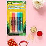 Happy Bhai Dooj Glitter Pens Combo