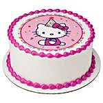 Hello Kitty Party Hat Chocolate Hazelnut Cake
