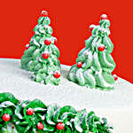 Christmas Theme Red Velvet Cake