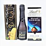 Sparkling Wine With Lindt And Biscotti