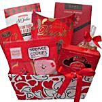 Happy Valentines Day Sweet Treats Gift Basket