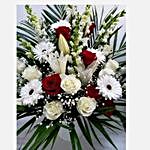 Heartfelt Condolences Mixed Flowers Arrangement