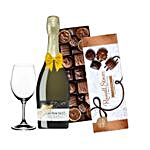Sparkling Wine And Assorted Chocolates