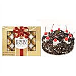 Black Forest Cake And Ferrero Rocher