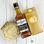 J P Wisers Deluxe Whiskey With Cheese And Crackers