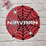 Personalised Spider Theme Nameplate