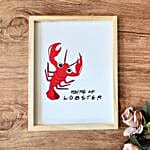 Personalised Bff Table Decor And Lobster Wall Frame