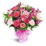 Berry Perfection Floral Pink Vase