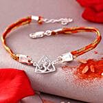 Om Silver Rakhi And Figberry