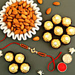 Sneh Balaji Rakhi With Almonds & Ferrero Rocher