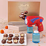 Bubble Galaxy Toy & Lindt Chocolate