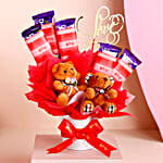 Hugs N Chocolates Bouquet