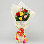 Mixed Love 6 Roses Bunch