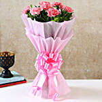 Beautiful 8 Pink Carnations Bouquet