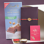 Sneh Lord Krishna Rakhi & Lindt Hazelnut Chocolate